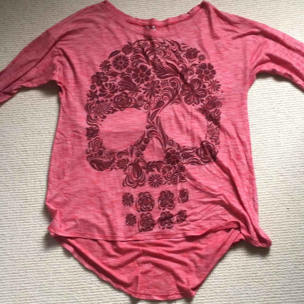 Go Couture red skull tunic